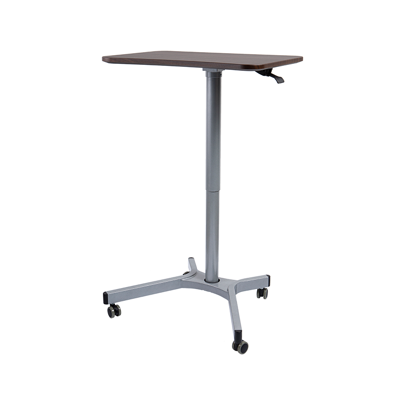TH08 (aluminiumrörpelare) Pneumatiskt höjdjusterbart skrivbord