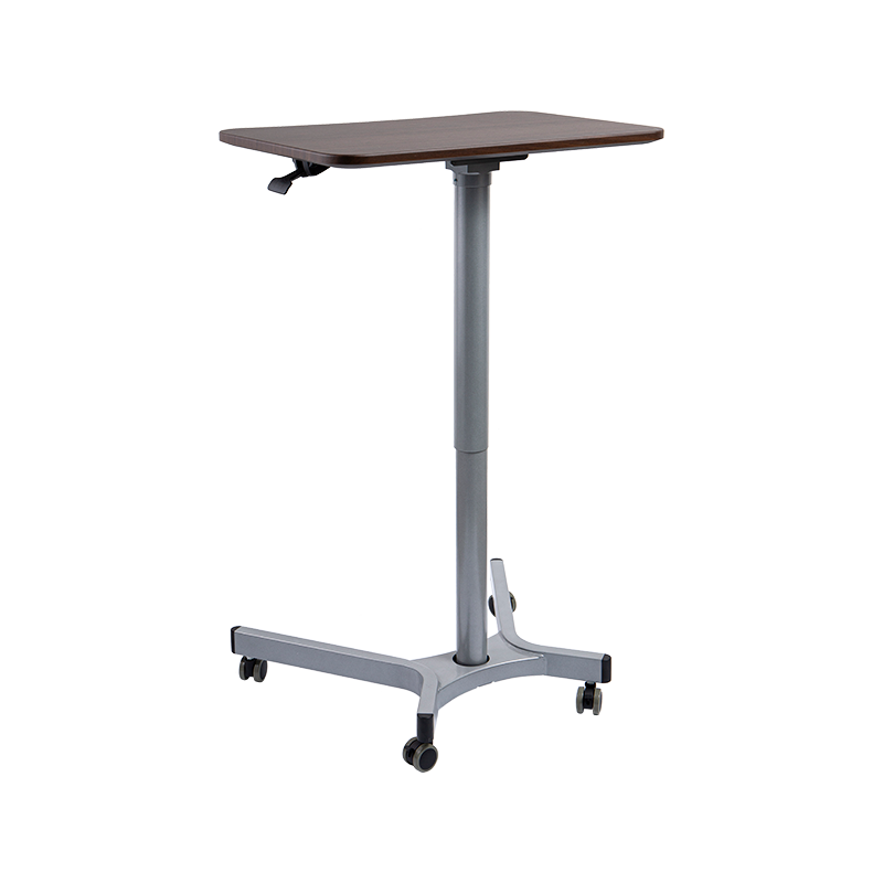 TH08 (aluminiumrörpelare) Pneumatiskt höjdjusterbart skrivbord