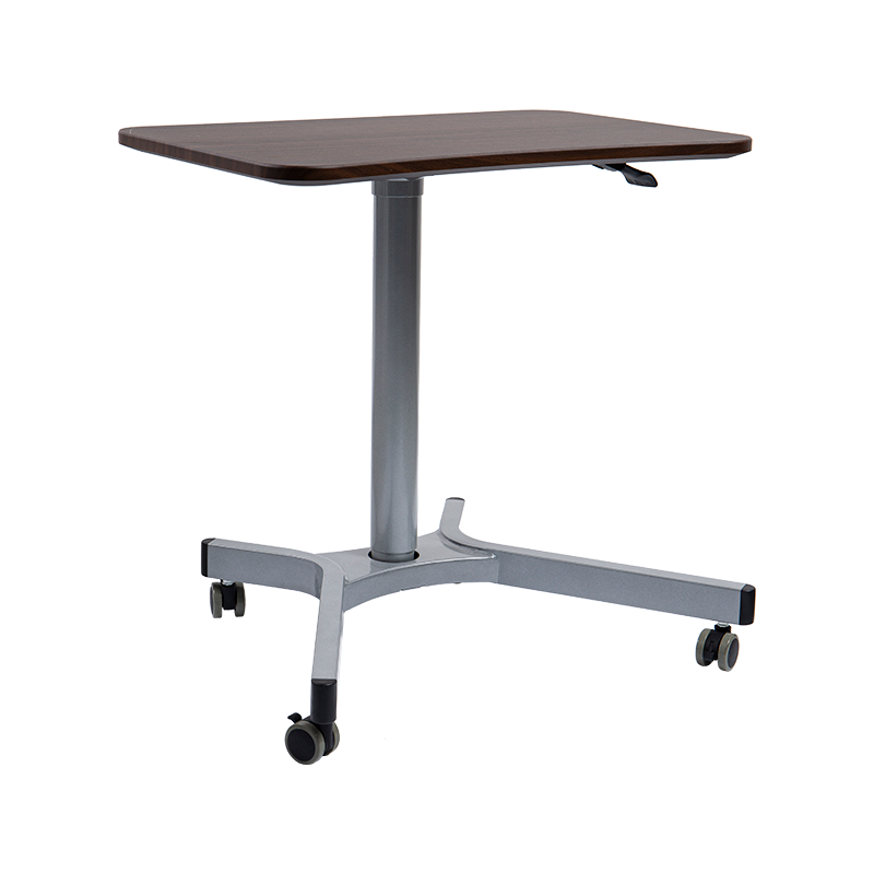 TH08 (aluminiumrörpelare) Pneumatiskt höjdjusterbart skrivbord